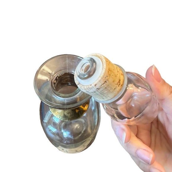 Vintage 60's Fitzgerald Decanter with Cork Stopper Tax Stamp Weller Empty - Picture 8 of 11